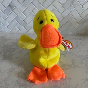 TY Beanie Baby - QUACKERS the Duck  - MWMT